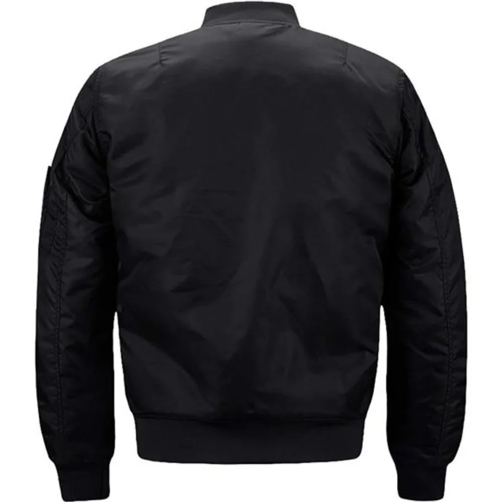 Men's Jackets Windproof Bomber Full Zip Winter Warm Padded Coats_4